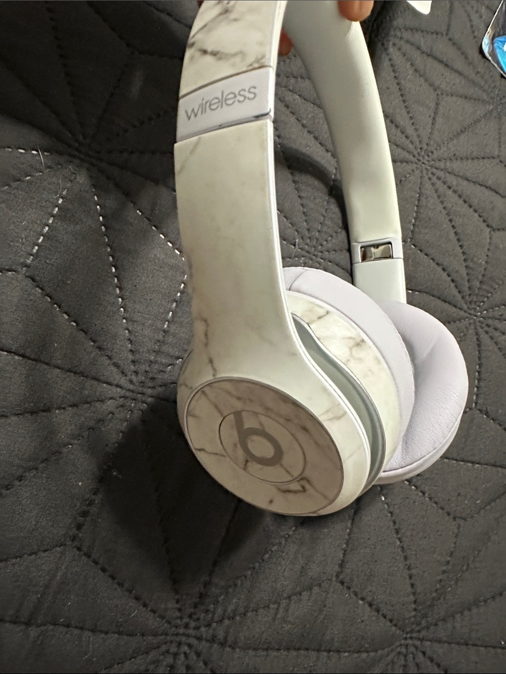 Beats by Dre Solo On-Ear Headphones in White Marble